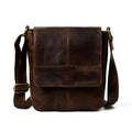 men's brown leather crossbody bag