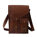 leather tablet messenger bag