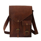 leather tablet messenger bag