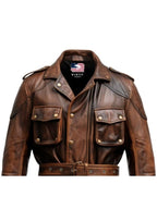Leather Field Jacket
