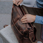 Buffalo Leather Satchel