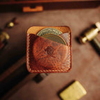 Leather Dual Coin Slip