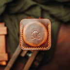 leather single coin slip