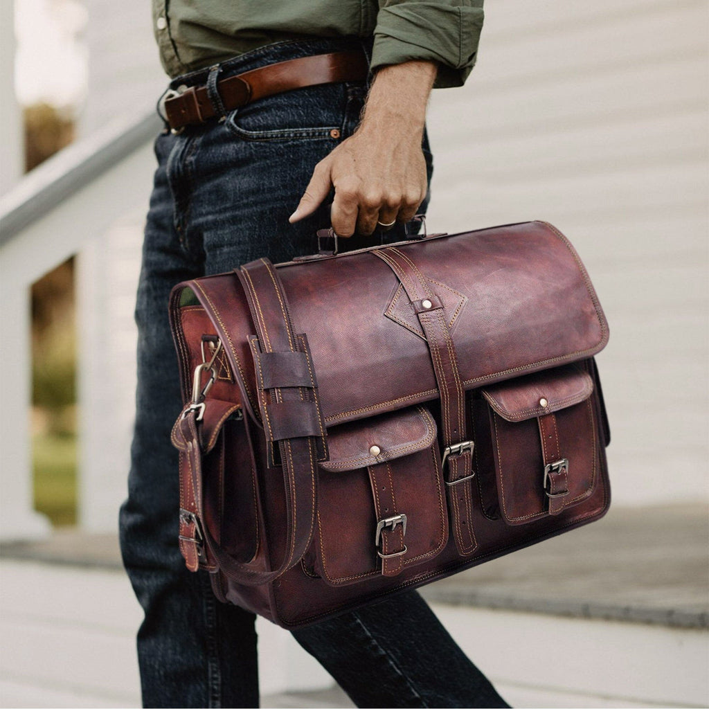 Goat Leather Messenger