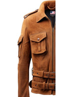 men's suede field jacket
