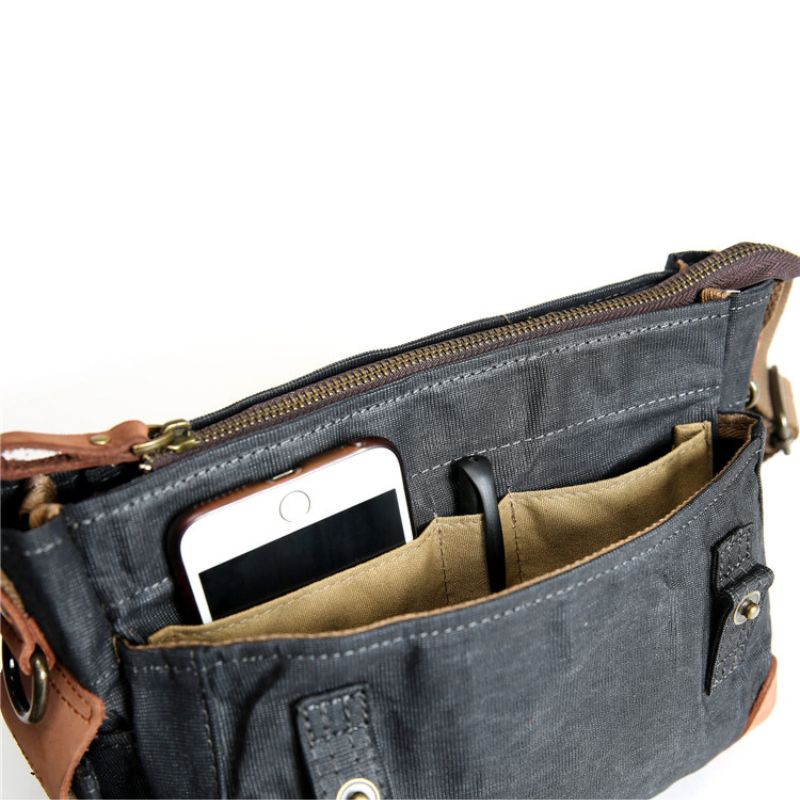 Waxed Canvas Crossbody