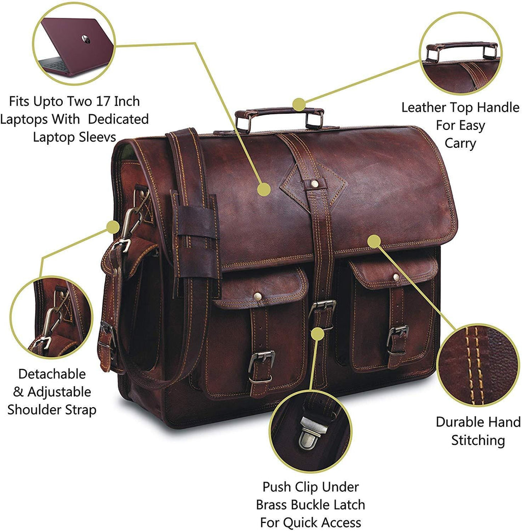 Goat Leather Messenger