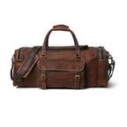 leather weekender duffel bag