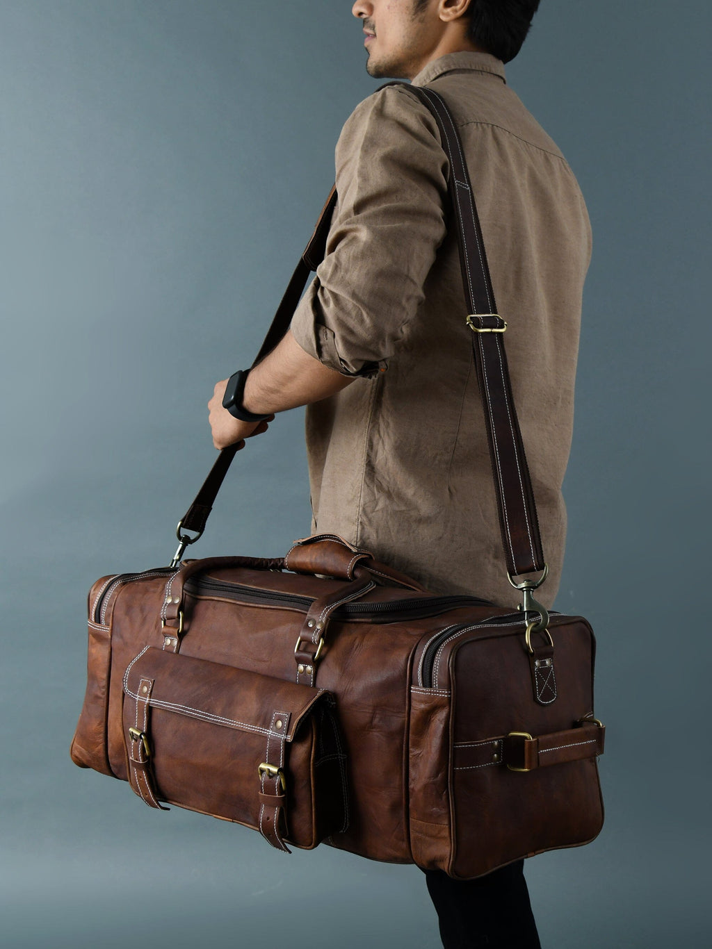 Goat Leather Weekender