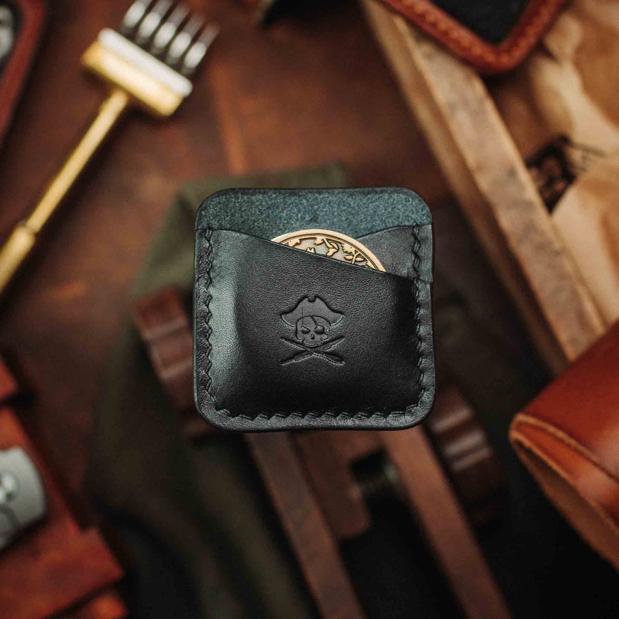 Leather Dual Coin Slip