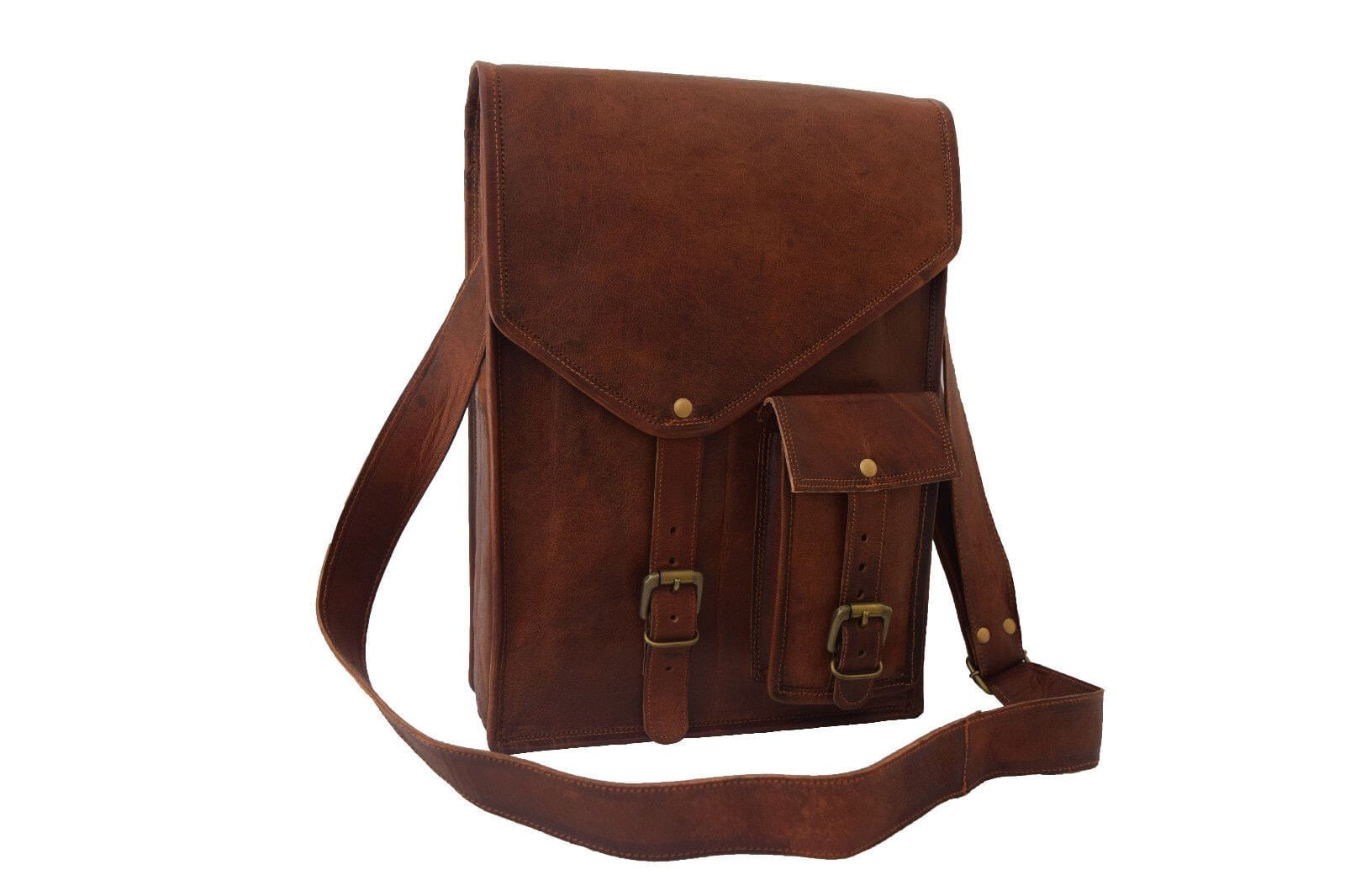 Goat Leather Tablet Messenger